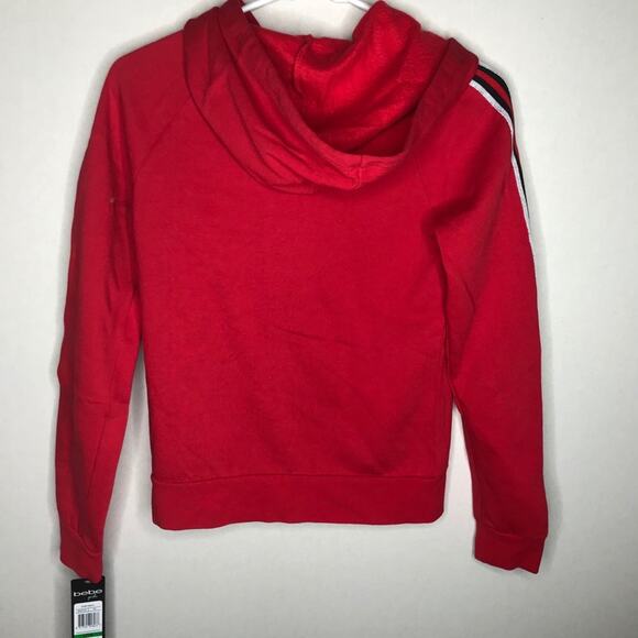 NWT Bebe Girls Red Spell Out Logo Red Hoodie - Picture 6 of 7